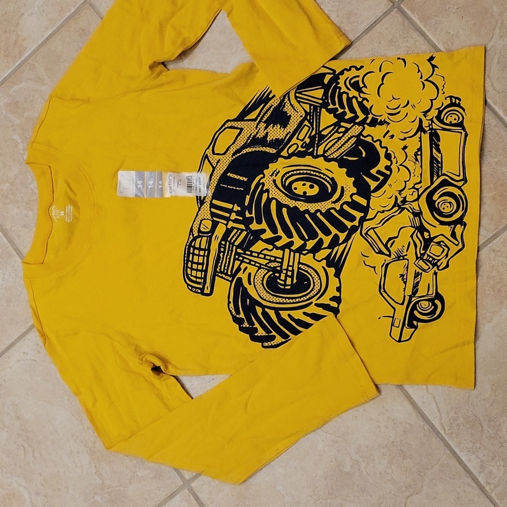 Carter's boys monster truck top size 14-16